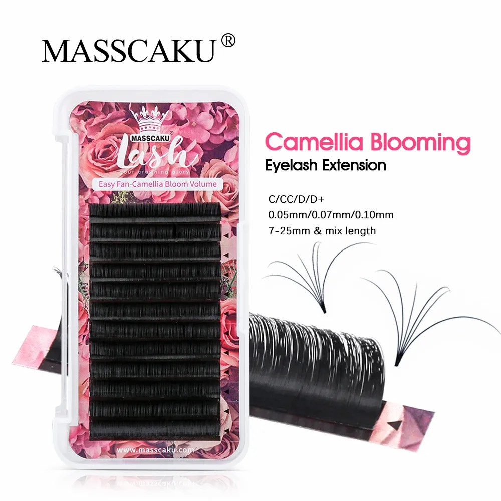 Накладные ресницы MASSCAKU Eas – обзор и цена Eyelash Extension Human Hair
