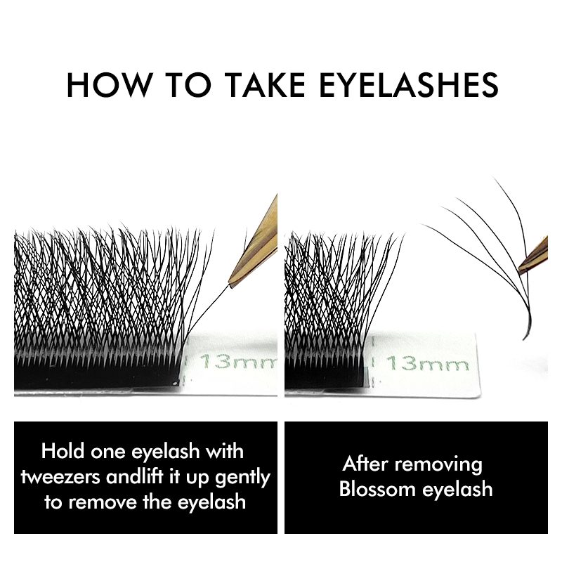 NATUHANA W-образные 4D 5D объе – обзор и цена Eyelash Extension Human Hair