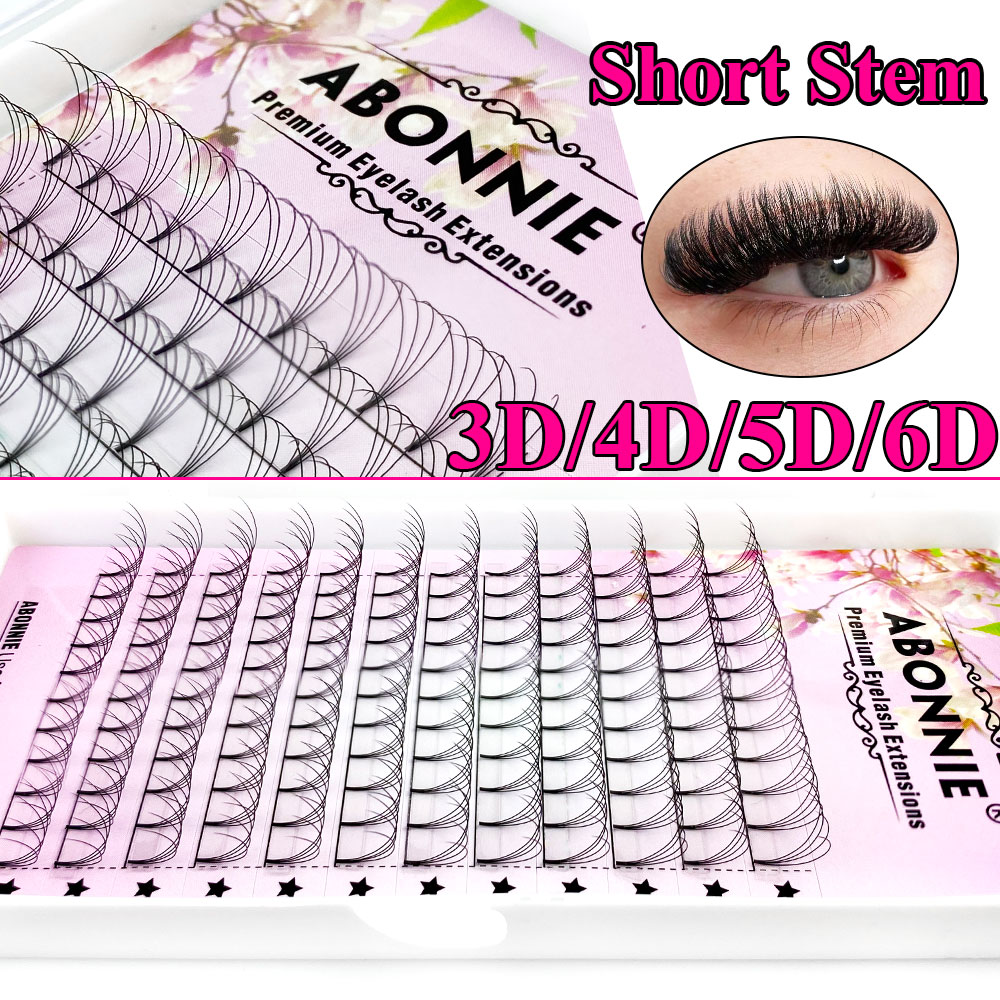 Abonnie 6D Узкие пучки-вентиля – обзор и цена Eyelash Extension Human Hair
