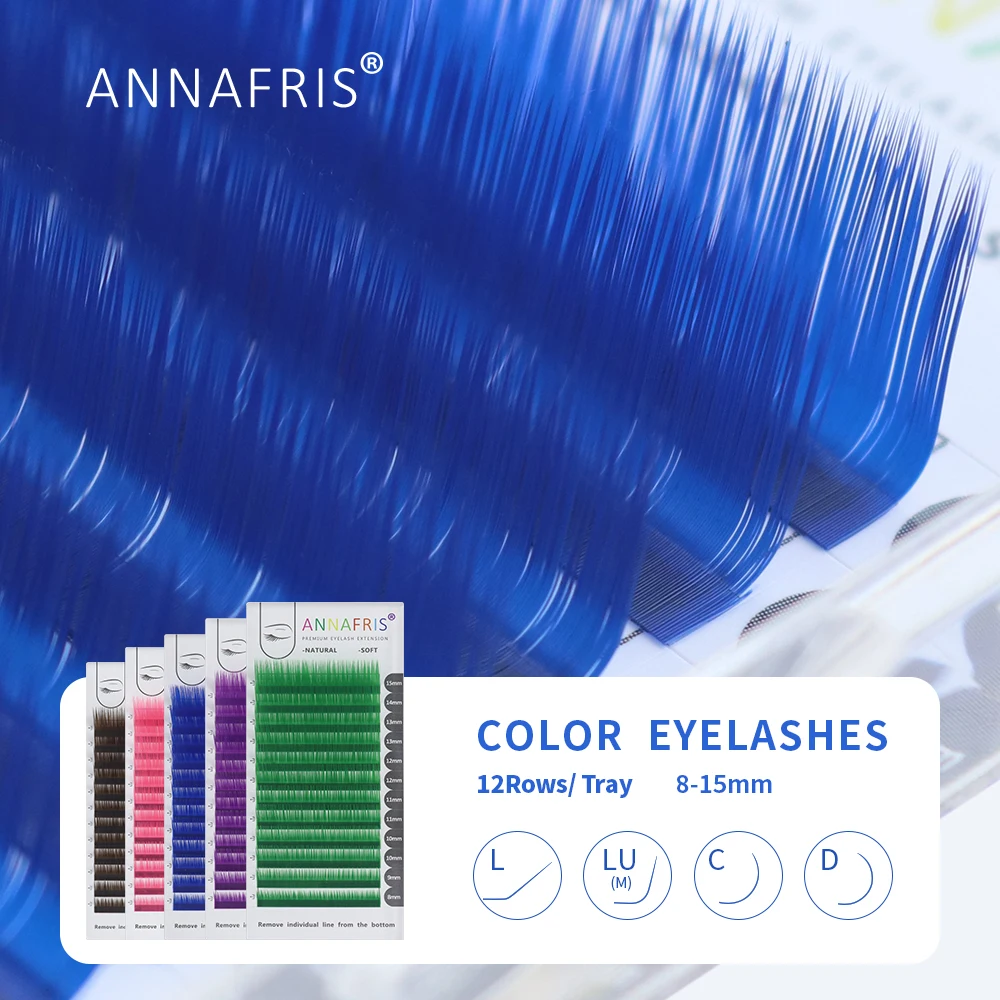 Ресницы Накладные ANNAFRIS ed  – обзор и цена Eyelash Extension Russian