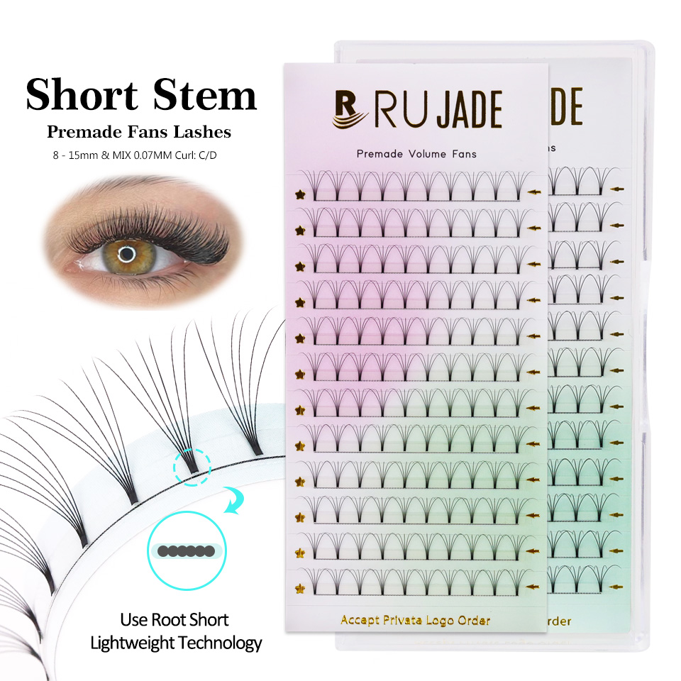 RUJADE Короткий стержень 3D 4D – обзор и цена Eyelash Extension Russian