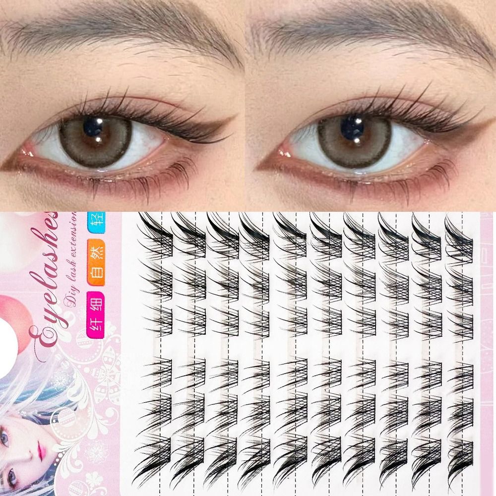 3D кошачий глаз кластеры ресни – обзор и цена Eyelash Extension Human Hair