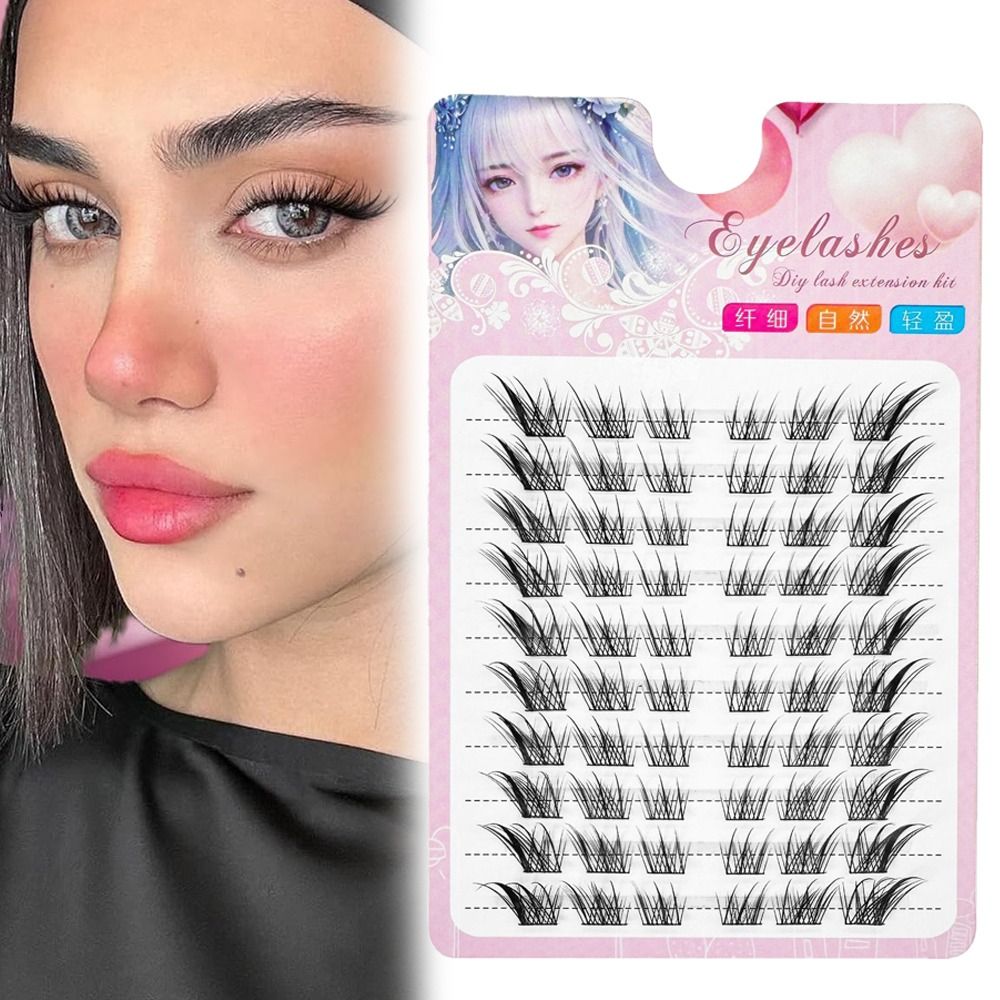 3D кошачий глаз кластеры ресни – обзор и цена Eyelash Extension Human Hair